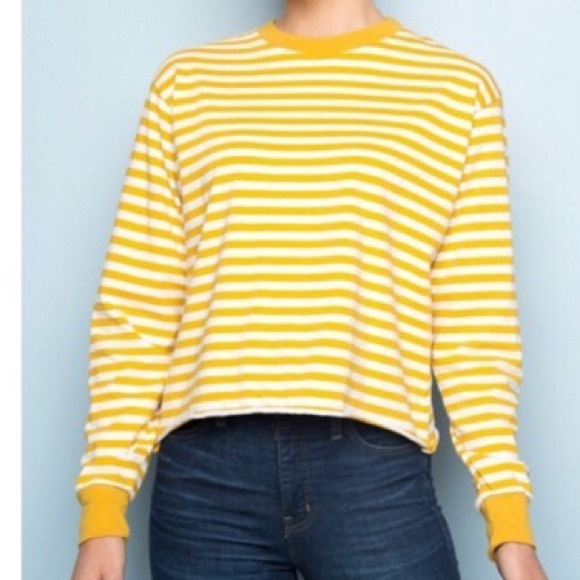 Brandy Melville LS Striped Tee - Picture 3 of 3